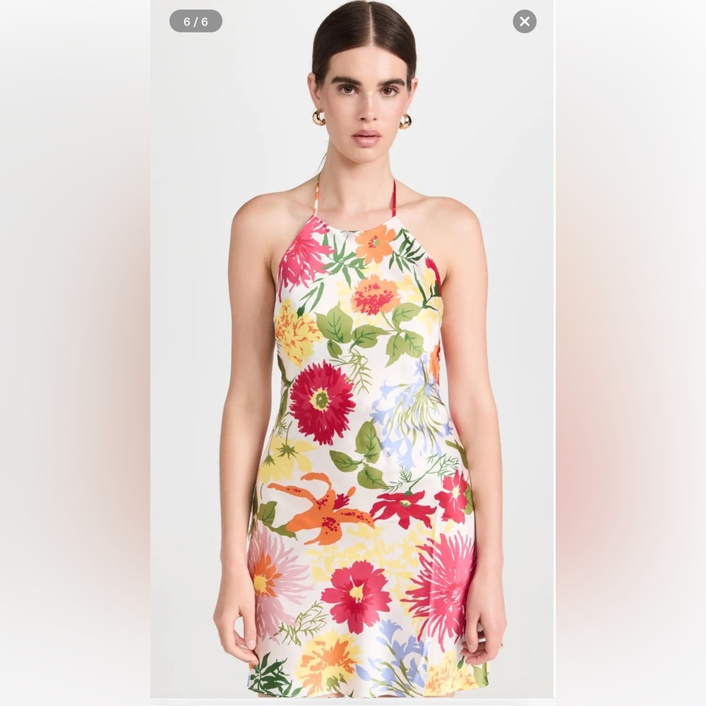 Reformation Jennis Silk Mini Dress
